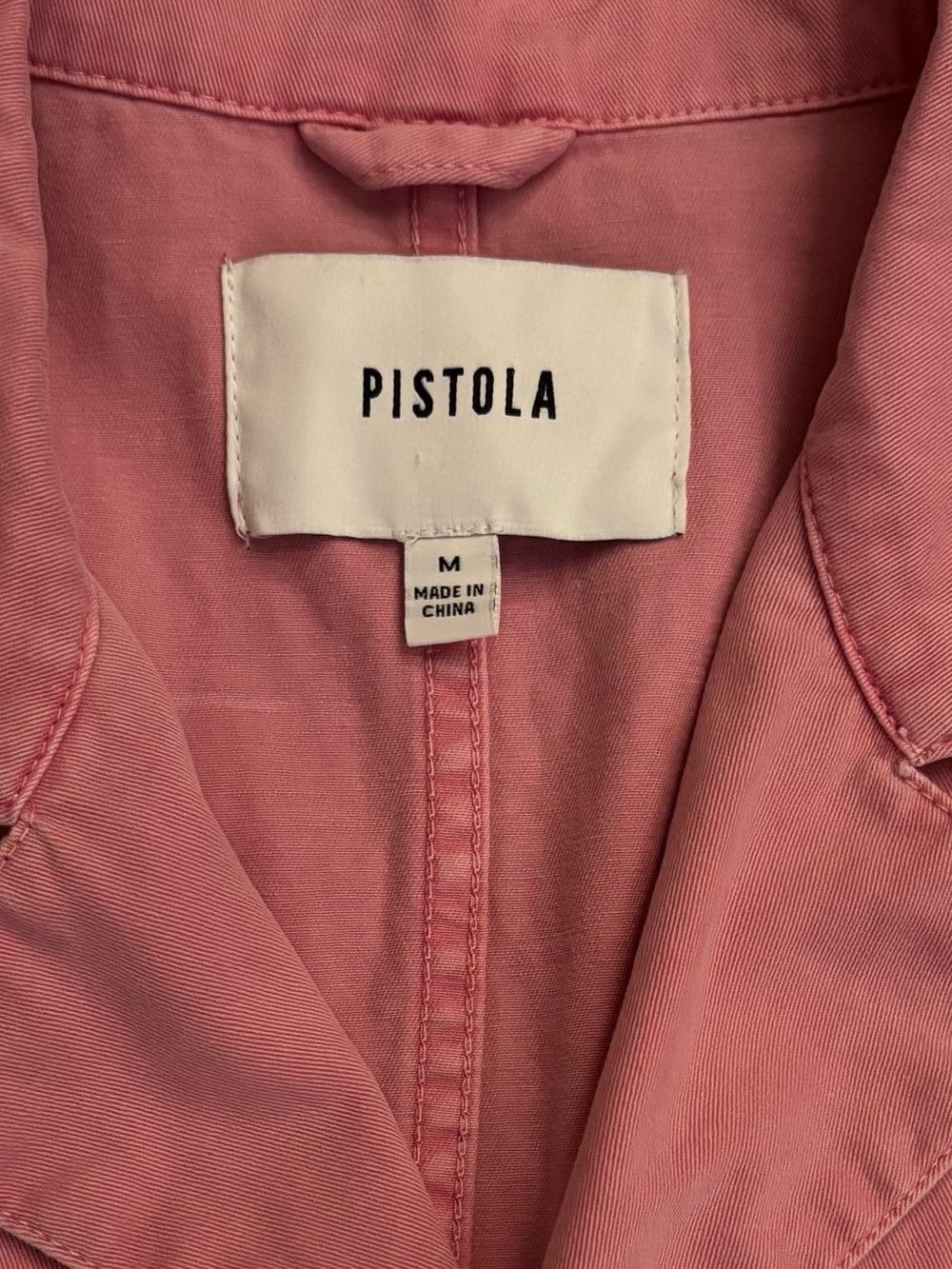 PISTOLA Grover Jumpsuit Flamingo Pink Utility Cotton Size Medium - Picture 12 of 14